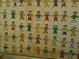Wall Artwork at Save the Children Compound in El Geneina